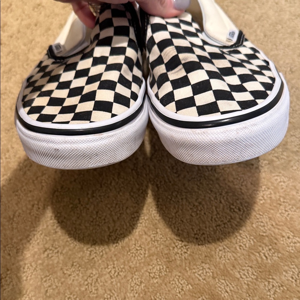Vans Black and White Checkerboard Slip-Ons - Picture 7 of 7